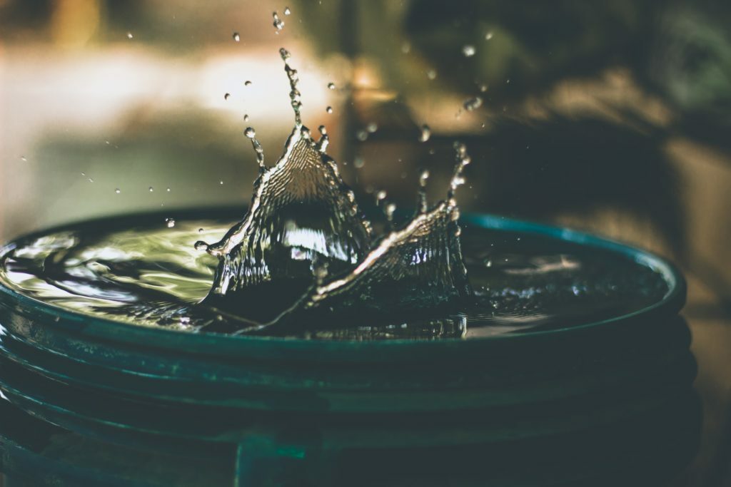 a close-up of a water droplet