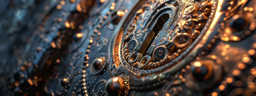 a close-up shot of a gleaming, intricate lock symbolizing robust cryptographic standards assessed in test 0014.