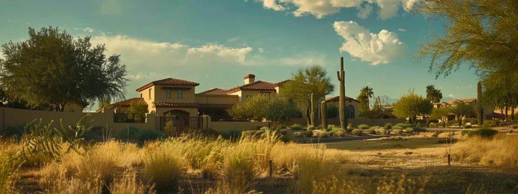 a freshly painted phoenix home stands vibrant and protective under the sunny sky.