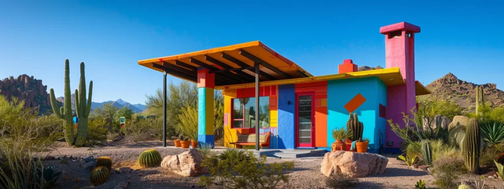 a vibrant phoenix home with a fresh, professional paint job stands out against the local landscape, showcasing the transformative power of color and quality craftsmanship.